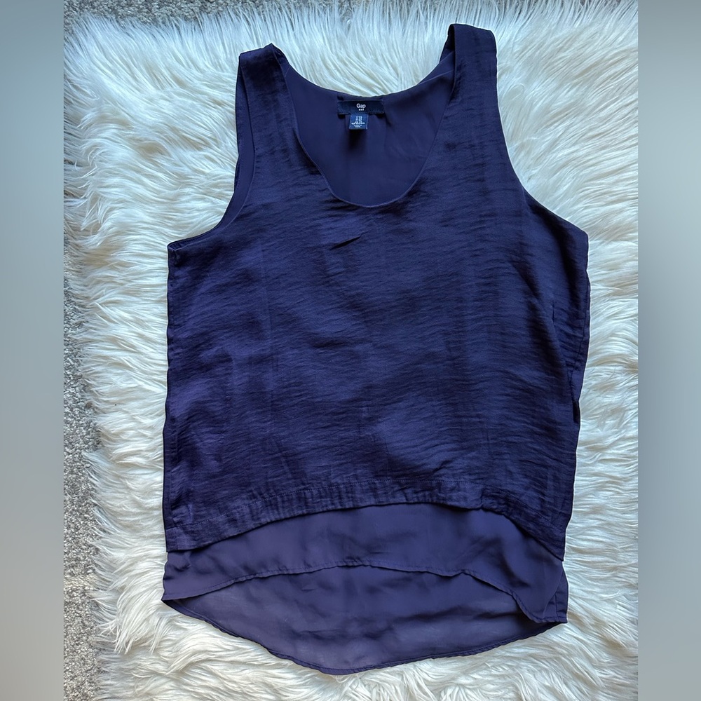 GAP satin layered tank